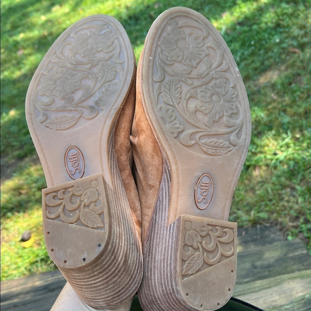 Sofft Strathmore ruched sandals brown women’s size 10 - Picture 8 of 9